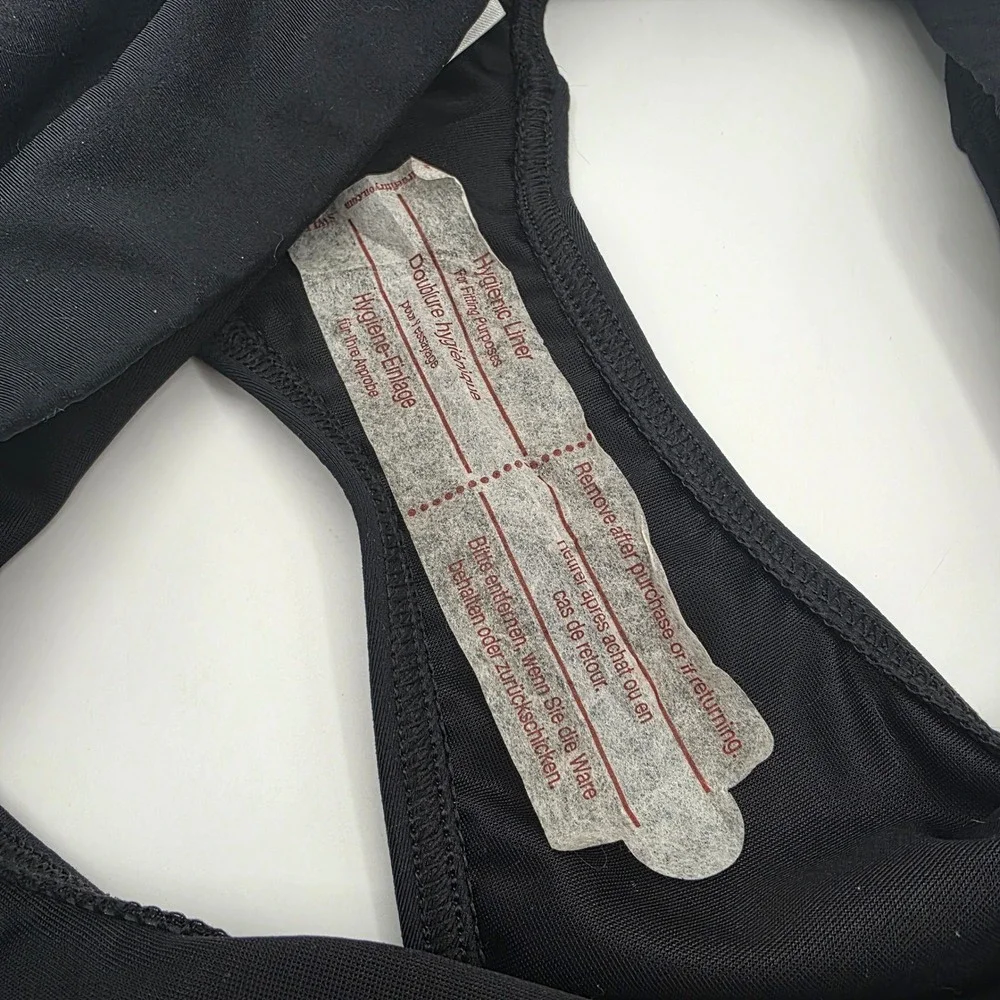 Lands' End Swim Bikini Bottom Black Solid Girls Size 8
